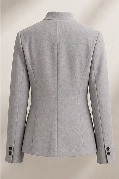 Elegant High-Collar Women’s Blazer – Lightweight Chic Spring/Summer Jacket