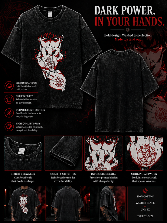 Hellsing Alucard Anime T-Shirt – Vintage Manga Graphic Streetwear Tee