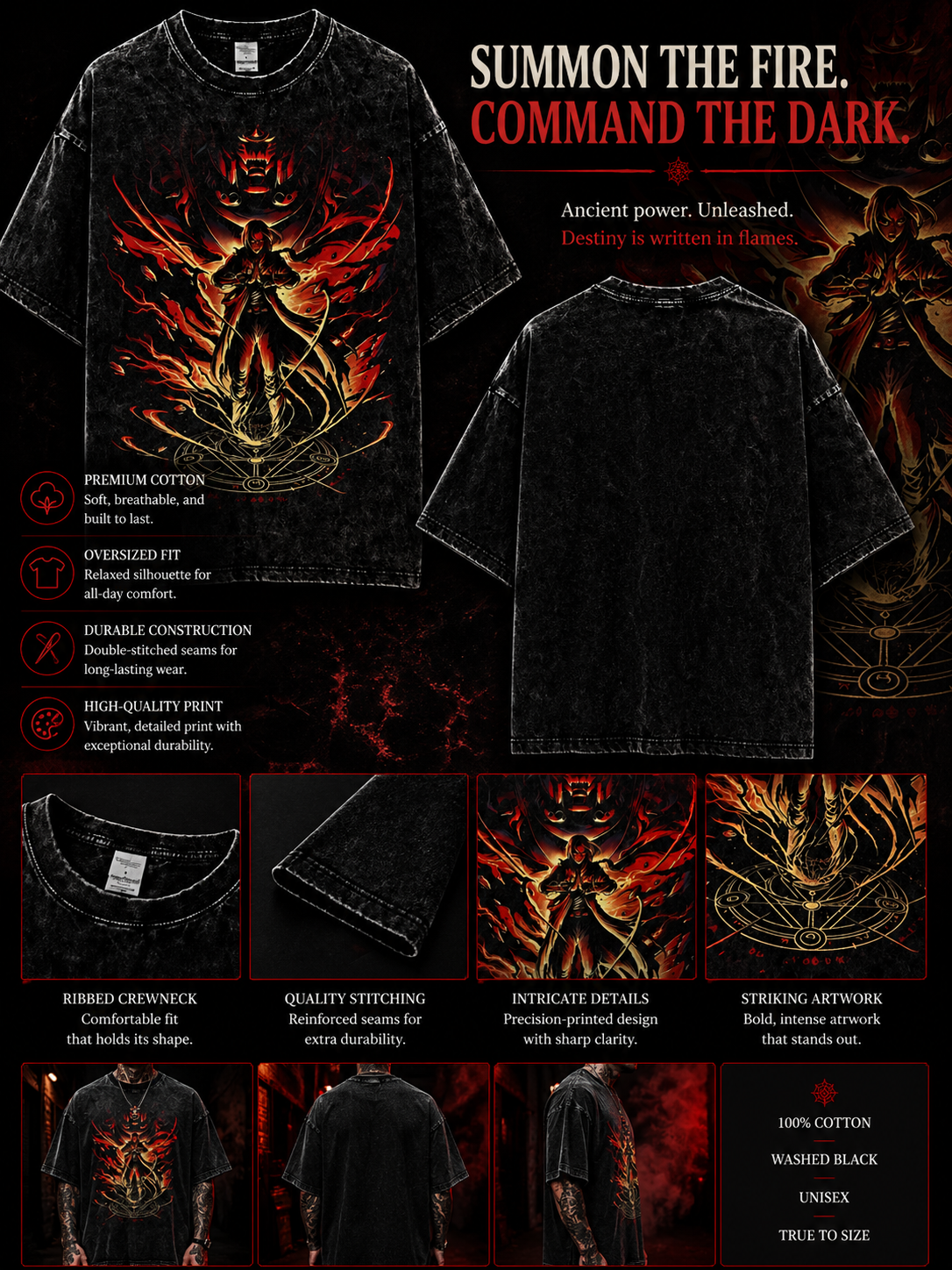 Hellsing Alucard Anime T-Shirt – Vintage Manga Graphic Streetwear Tee