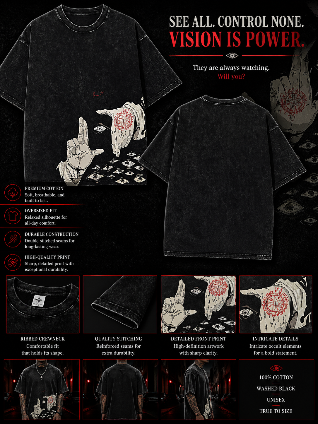 Hellsing Alucard Anime T-Shirt – Vintage Manga Graphic Streetwear Tee