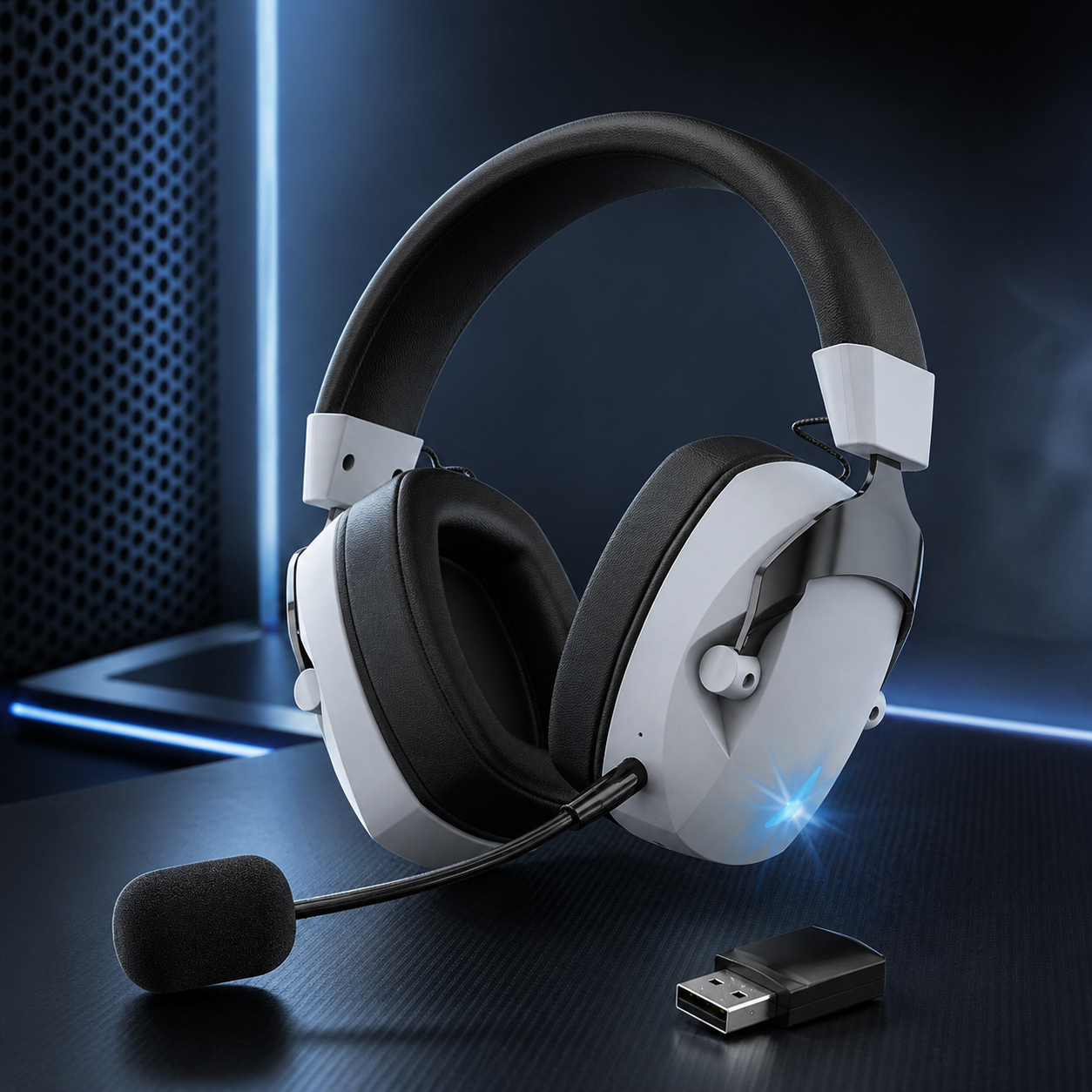Wireless Gaming Headset – 3 Mode Connectivity (2.4G + Bluetooth + Wired) with Detachable Noise-Cancelling Mic & 36H Battery