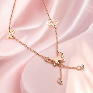 Butterfly Anklet – Gold/Silver Minimalist Foot Chain for Women