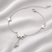 Butterfly Anklet – Gold/Silver Minimalist Foot Chain for Women