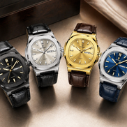 Men’s Square Watch – Luxury Quartz Leather Strap Watch with Luminous Hands & Calendar