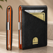 Slim RFID Wallet – Men’s Bifold Card Holder with 12 Card Slots