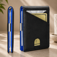 Slim RFID Wallet – Men’s Bifold Card Holder with 12 Card Slots