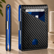 Slim RFID Wallet – Men’s Bifold Card Holder with 12 Card Slots