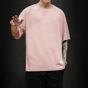 LEGIBLE Men’s Cotton T-Shirt – Casual Loose Fit Short Sleeve Tee