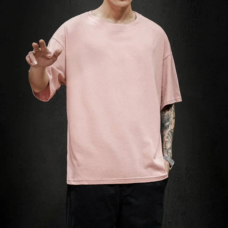 LEGIBLE Men’s Cotton T-Shirt – Casual Loose Fit Short Sleeve Tee