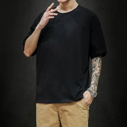 LEGIBLE Men’s Cotton T-Shirt – Casual Loose Fit Short Sleeve Tee
