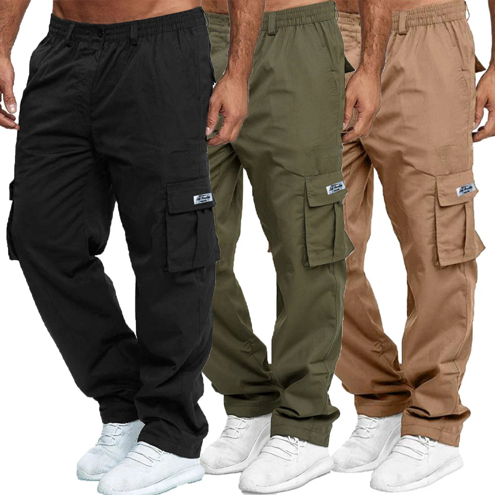 Men’s Cargo Sweatpants – Loose Fit Multi-Pocket Utility Pants