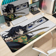 Demon Slayer XXL Anime Mousepad – HD Gaming Desk Mat for Keyboard & Mouse