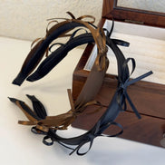 Satin Bow Headband – Elegant Vintage Hairband for Women